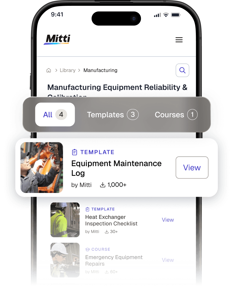 Factory Equipment Reliability collection image
