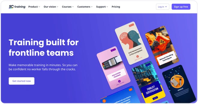 SC Training homepage