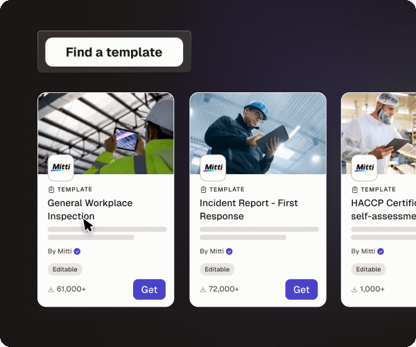 Create or customize templates using Mitti Platform