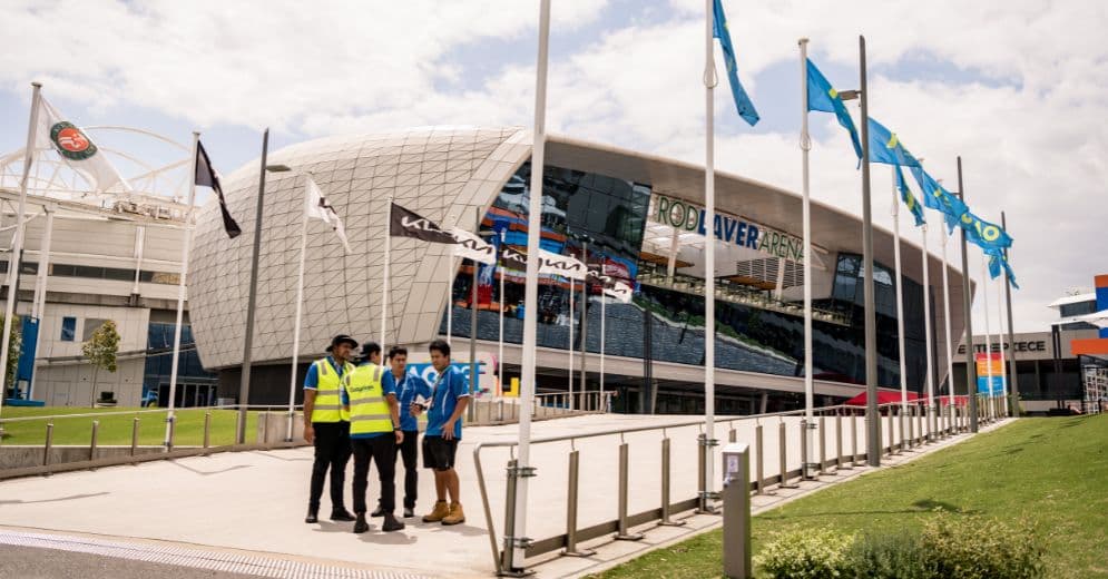 australia open workers using an digital environmental sustainability solution
