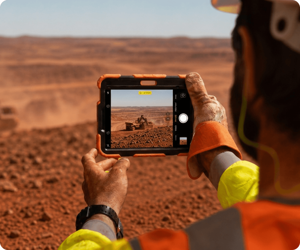 miners checking equipment
