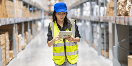 A manager performing retail demand planning using a software solution.