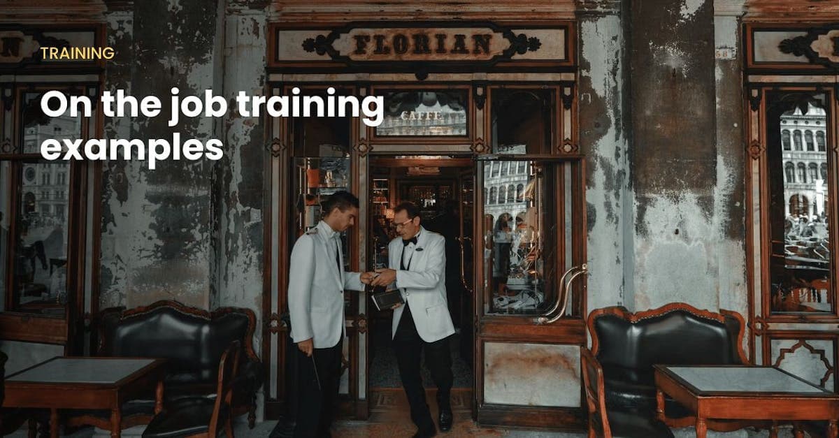 Image for 10 On-the-job training examples