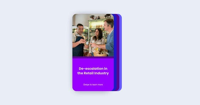 SC Training course on de-escalation in retail
