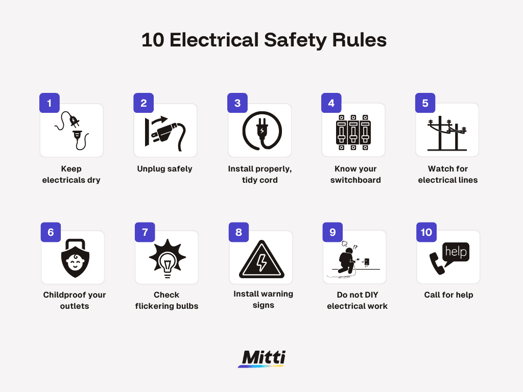 10 Electrical Safety Rules