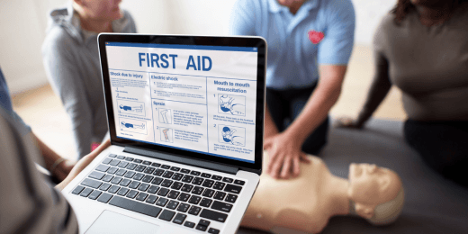 Employees are taking part in training for disaster preparedness.