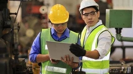 men discussing control of work