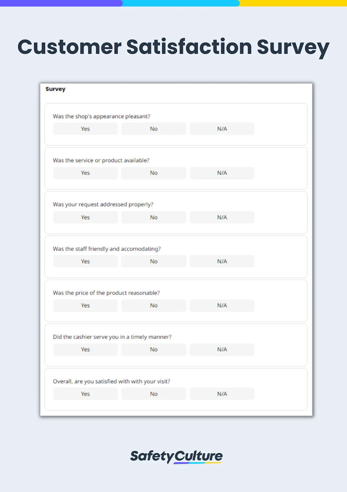 Questionnaire de satisfaction