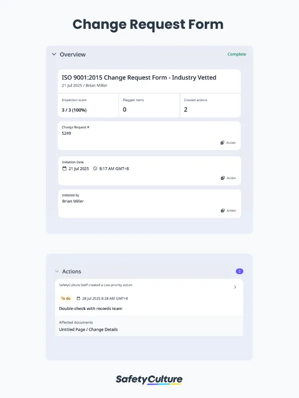 Change Request Form