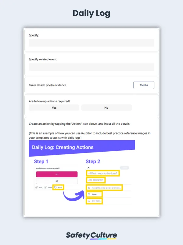 Free Daily Log Templates | PDF | Mitti (by SafetyCulture)